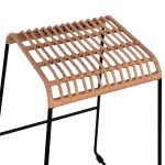 ΣΚΑΜΠΟ ΜΕΤΑΛΛΙΚΟ FB95641 ΜΕ WICKER ΣΕ ΜΠΕΖ ΑΠΟΧΡΩΣΗ 49x50x76 εκ. - Image 5
