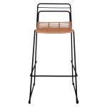 ΣΚΑΜΠΟ ΜΕΤΑΛΛΙΚΟ FB95642 ΜΕ WICKER ΣΕ ΜΠΕΖ ΑΠΟΧΡΩΣΗ 48x53x100 εκ. - Image 3