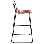 ΣΚΑΜΠΟ ΜΕΤΑΛΛΙΚΟ FB95642 ΜΕ WICKER ΣΕ ΜΠΕΖ ΑΠΟΧΡΩΣΗ 48x53x100 εκ. - Image 4