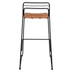 ΣΚΑΜΠΟ ΜΕΤΑΛΛΙΚΟ FB95642 ΜΕ WICKER ΣΕ ΜΠΕΖ ΑΠΟΧΡΩΣΗ 48x53x100 εκ. - Image 6