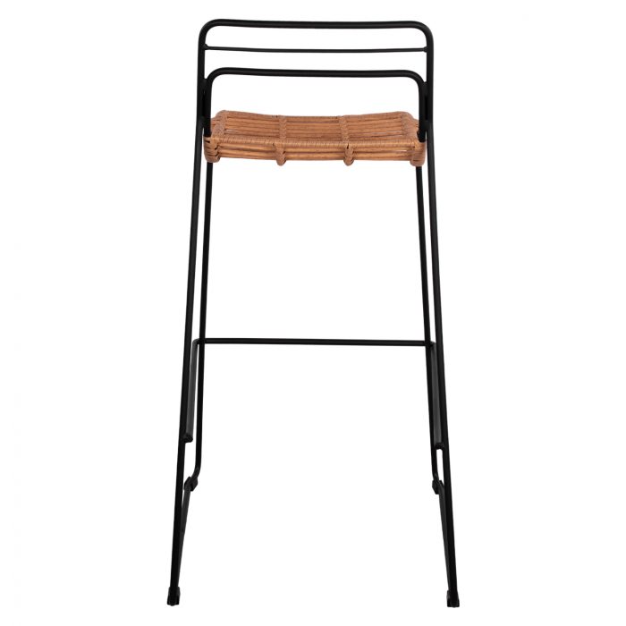 ΣΚΑΜΠΟ ΜΕΤΑΛΛΙΚΟ FB95642 ΜΕ WICKER ΣΕ ΜΠΕΖ ΑΠΟΧΡΩΣΗ 48x53x100 εκ. - Image 6