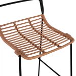 ΣΚΑΜΠΟ ΜΕΤΑΛΛΙΚΟ FB95642 ΜΕ WICKER ΣΕ ΜΠΕΖ ΑΠΟΧΡΩΣΗ 48x53x100 εκ. - Image 8