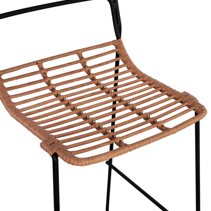 ΣΚΑΜΠΟ ΜΕΤΑΛΛΙΚΟ FB95642 ΜΕ WICKER ΣΕ ΜΠΕΖ ΑΠΟΧΡΩΣΗ 48x53x100 εκ. - Image 8