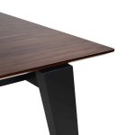 ΤΡΑΠΕΖΙ ΤΡΑΠΕΖΑΡΙΑΣ ΞΥΛΙΝΟ ΚΑΡΥΔΙ 160X90 FB0136 ΜΕ ΓΚΡΙ ΠΟΔΙΑ - Image 4