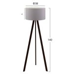ΦΩΤΙΣΤΙΚΟ ΔΑΠΕΔΟΥ ΜΑΥΡΟ ΜΕ ΑΣΗΜΙ FB97578.06 Φ38x140 εκ. - Image 2