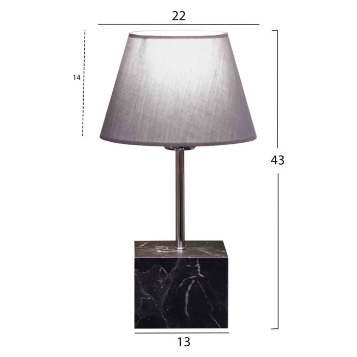 ΦΩΤΙΣΤΙΚΟ ΕΠΙΤΡΑΠΕΖΙΟ FB97594.03 ΓΚΡΙ 13x13x43 εκ. - Image 2