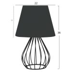 ΦΩΤΙΣΤΙΚΟ ΕΠΙΤΡΑΠΕΖΙΟ ΜΕΤΑΛΛΙΚΟ ΜΑΥΡΟ FB97604.01 - Image 2