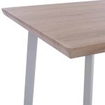 ΤΡΑΠΕΖΙ ΤΡΑΠΕΖΑΡΙΑΣ OFIRA 140X80 SONAMA ΜΕ ΛΕΥΚΑ ΠΟΔΙΑ FB98374.02 - Image 4