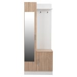 ΕΠΙΠΛΟ ΕΙΣΟΔΟΥ ΜΕ ΚΑΘΡΕΠΤΗ FB92264 ΛΕΥΚΟ-SONAMA 70x37x181 εκ. - Image 4