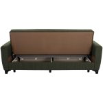 ΚΑΝΑΠΕΣ ΚΡΕΒΑΤΙ TΡΙΘΕΣΙΟΣ ΨΗΛΗ ΠΛΑΤΗ DARK OLIVE FB93242.05 215x84x88Υεκ. - Image 5