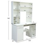 ΓΡΑΦΕΙΟ ΜΕ ΒΙΒΛΙΟΘΗΚΗ-ΡΑΦΙΕΡΑ ΛΕΥΚΟ FB92032.03 120x55,5x182,5 εκ. - Image 2