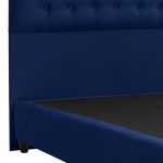 ΚΡΕΒΑΤΙ ΑΠΟ ΜΠΛΕ ΒΕΛΟΥΔΟ FB9638.05 ΓΙΑ ΣΤΡΩΜΑ 150x200 εκ. - Image 5