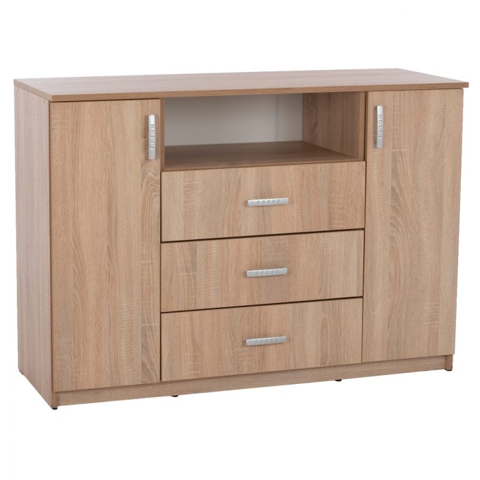 ΜΠΟΥΦΕΣ ΜΕ 2 ΝΤΟΥΛΑΠΙΑ Κ 3 ΣΥΡΤΑΡΙΑ SONAMA OAK FB92430 120X45X85Yεκ. - Image 1