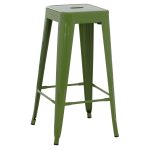 ΣΚΑΜΠΟ BAR ΜΕΤΑΛΛΙΚΟ ΣΕ LIGHT OLIVE GREEN FB98642.13 43x43x78 εκ. - Image 4