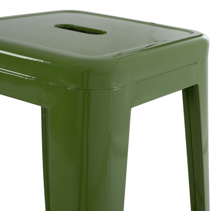 ΣΚΑΜΠΟ BAR ΜΕΤΑΛΛΙΚΟ ΣΕ LIGHT OLIVE GREEN FB98642.13 43x43x78 εκ. - Image 6