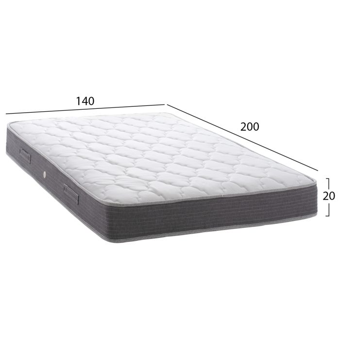 ΣΤΡΩΜΑ DREAMTOPIA ΣΕΙΡΑ LULLABY ALOE VERA FB9655.140-200 BONNELL SPRING 140x200x20Y εκ. - Image 2