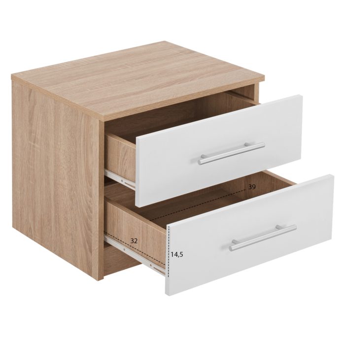 ΚΟΜΟΔΙΝΟ ΜΕΛΑΜΙΝΗΣ FB92220.06 SONAMA - ΛΕΥΚΟ 48x40,5x41,5 εκ. - Image 3