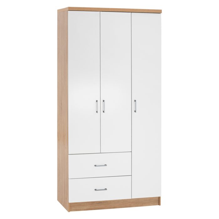 ΝΤΟΥΛΑΠΑ 3ΦΥΛΛΗ ME 2 ΣΥΡΤΑΡΙΑ FB9340.06 SONAMA - ΛΕΥΚO 89x42,5x181 εκ. - Image 1