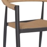 ΠΟΛΥΘΡΟΝΑ ΑΛΟΥΜΙΝΙΟΥ FB95854.02 ΑΝΘΡΑΚΙ PΕ RATTAN ΜΠΕΖ 56x55,5x78Υ εκ. - Image 6