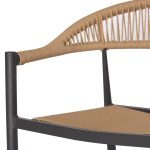 ΠΟΛΥΘΡΟΝΑ ΑΛΟΥΜΙΝΙΟΥ FB95854.02 ΑΝΘΡΑΚΙ PΕ RATTAN ΜΠΕΖ 56x55,5x78Υ εκ. - Image 7