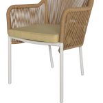 ΠΟΛΥΘΡΟΝΑ ΑΛΟΥΜΙΝΙΟΥ FB95855.01 ΛΕΥΚΟ ΜΕ ΣΧΟΙΝΙ WICKER PE ΜΠΕΖ 56x66x82 εκ. - Image 5