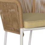 ΠΟΛΥΘΡΟΝΑ ΑΛΟΥΜΙΝΙΟΥ FB95855.01 ΛΕΥΚΟ ΜΕ ΣΧΟΙΝΙ WICKER PE ΜΠΕΖ 56x66x82 εκ. - Image 6