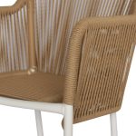 ΠΟΛΥΘΡΟΝΑ ΑΛΟΥΜΙΝΙΟΥ FB95855.01 ΛΕΥΚΟ ΜΕ ΣΧΟΙΝΙ WICKER PE ΜΠΕΖ 56x66x82 εκ. - Image 7