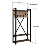 ΕΠΙΠΛΟ ΕΙΣΟΔΟΥ FB98943.01 NATURAL WOOD & ΜΑΥΡΟ 90x34x180 εκ. - Image 3