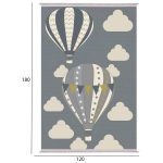 ΠΑΙΔΙΚΟ ΧΑΛΙ ΜΕ ΚΡΟΣΙΑ ΑΕΡΟΣΤΑΤΑ ΜΠΛΕ FB97679.23 120Χ180 εκ. - Image 2