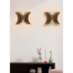 ΣΕΤ ΑΠΛΙΚΕΣ ΤΟΙΧΟΥ 2ΤΜΧ ΞΥΛΙΝΕΣ ΑΠΟ MDF ΚΑΡΥΔΙ FB97380.02 28x20x20Υ εκ. - Image 2