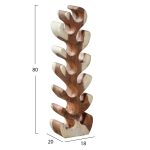 ΞΥΛΙΝΗ ΚΑΘΕΤΗ ΚΑΒΑ ΜΠΟΥΚΑΛΙΩΝ ΑΠΟ ΞΥΛΟ SUAR 27x18,5x82Υεκ. FB99486 - Image 2