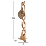 ΚΑΛΟΓΕΡΟΣ FB99365 ΑΠΟ ΜΑΣΙΦ ΞΥΛΟ SUAR ΦΥΣΙΚΟ 40X40X200ΕΚ. - Image 2