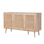 ΜΠΟΥΦΕΣ ΜΕΛΑΜΙΝΗΣ- ΣΥΝΘ. RATTAN ΣΤΙΣ ΠΟΡΤΕΣ FB99220.11 120Χ39Χ70Υεκ.
