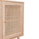 ΜΠΟΥΦΕΣ ΜΕΛΑΜΙΝΗΣ- ΣΥΝΘ. RATTAN ΣΤΙΣ ΠΟΡΤΕΣ FB99220.11 120Χ39Χ70Υεκ. - Image 5
