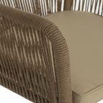 ΠΟΛΥΘΡΟΝΑ ΑΛΟΥΜΙΝΙΟΥ FB95855.01 ΛΕΥΚΟ ΜΕ ΣΧΟΙΝΙ WICKER PE ΜΠΕΖ 56x66x82 εκ. - Image 9