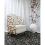 ΠΟΛΥΘΡΟΝΑ FB99341 ΑΠΟ RATTAN-ΜΕΤΑΛΛΟ ΦΥΣΙΚΟ ΧΡΩΜΑ 65x69x86Y εκ. - Image 4