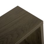 ΒΟΗΘΗΤΙΚΟ ΤΡΑΠΕΖΙ ΜΕ ΡΑΦΙΑ ΜΕΛΑΜΙΝΗ ΣΕ OLIVE GREY ΧΡΩΜΑ FB98881.12 50x17x56Υεκ. - Image 6