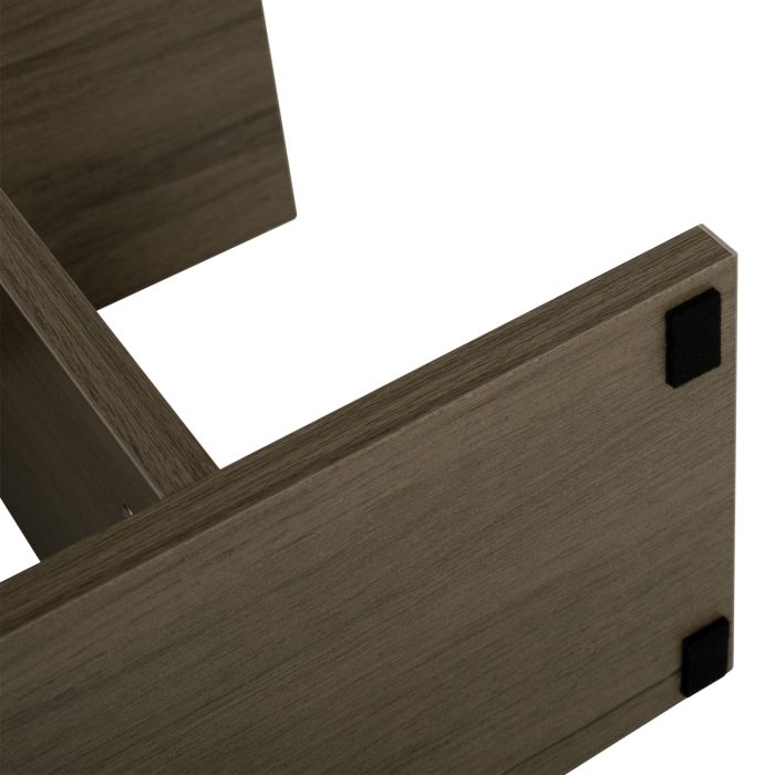 ΒΟΗΘΗΤΙΚΟ ΤΡΑΠΕΖΙ ΜΕ ΡΑΦΙΑ ΜΕΛΑΜΙΝΗ ΣΕ OLIVE GREY ΧΡΩΜΑ FB98881.12 50x17x56Υεκ. - Image 7