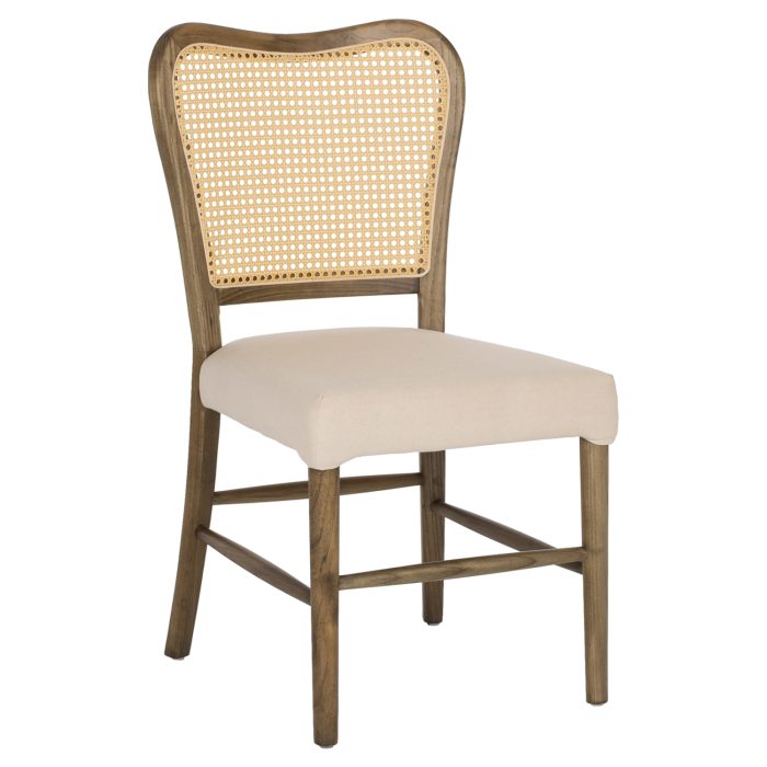 ΚΑΡΕΚΛΑ ΤΟΟΝ ΞΥΛΟ RATTAN ΥΦΑΣΜΑ FB99406.04 47x52x91,5Υεκ. - Image 1