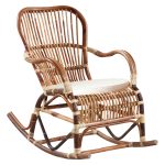 ΚΟΥΝΙΣΤΗ ΠΟΛΥΘΡΟΝΑ ΜΕ ΜΑΞΙΛΑΡΙ RATTAN FB99343 60x103x90Υ εκ.