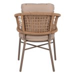 ΠΟΛΥΘΡΟΝΑ ΑΛΟΥΜΙΝΙΟΥ ΜΟΚΑ ΕΠΑΓΓΕΛΜ. RATTAN & ΜΑΞΙΛΑΡΙ ΜΠΕΖ FB95863.02 60x56x84 εκ. - Image 6