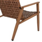 ΠΟΛΥΘΡΟΝΑ ΕΠΑΓΓΕΛΜ. ΜΕΤΑΛΛΟ ΟΨΗ ΞΥΛΟΥ & RATTAN ΔΕΡΜΑ-LOOK 63,5x75,5x77Yεκ.FB95868.01 - Image 9
