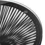 ΤΡΑΠΕΖΙ ΒΟΗΘΗΤΙΚΟ ΕΠΑΓΓΕΛΜ. ΜΕΤΑΛΛΟ ΜΑΥΡΟ RATTAN ΜΑΥΡΟ FB95874.01 Φ47x45Yεκ. - Image 6