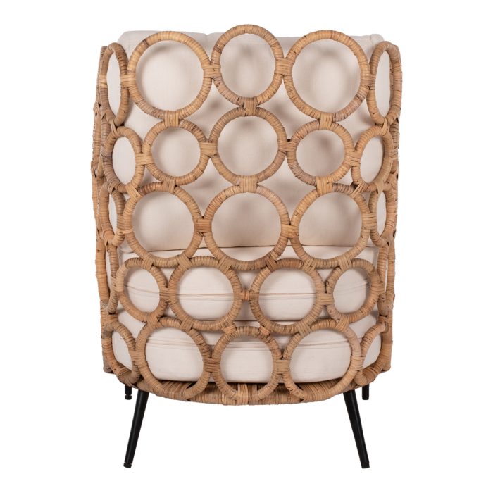 ΠΟΛΥΘΡΟΝΑ FB99341 ΑΠΟ RATTAN-ΜΕΤΑΛΛΟ ΦΥΣΙΚΟ ΧΡΩΜΑ 65x69x86Y εκ. - Image 6