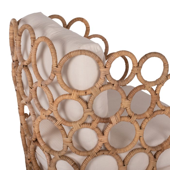 ΠΟΛΥΘΡΟΝΑ FB99341 ΑΠΟ RATTAN-ΜΕΤΑΛΛΟ ΦΥΣΙΚΟ ΧΡΩΜΑ 65x69x86Y εκ. - Image 9