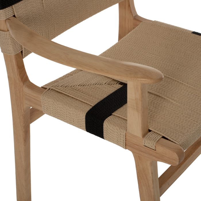 ΠΟΛΥΘΡΟΝΑ RUBBERWOOD ΚΑΙ ΣΧΟΙΝΙ 62,5x60x88Yεκ.FB99324.01 - Image 9