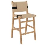 ΣΚΑΜΠΟ ΜΕΣΑΙΟΥ ΥΨΟΥΣ FB99325.01 RUBBERWOOD & ΣΧΟΙΝΙ-ΦΥΣΙΚΟ RUSTIC 45x46x95Υεκ.