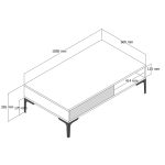 ΣΥΝΘΕΣΗ ΣΑΛΟΝΙΟΥ ΜΕΛΑΜΙΝΗΣ 2ΤΜΧ ΚΑΡΥΔΙ-BLACK MARBLE FB911855.01 - Image 4