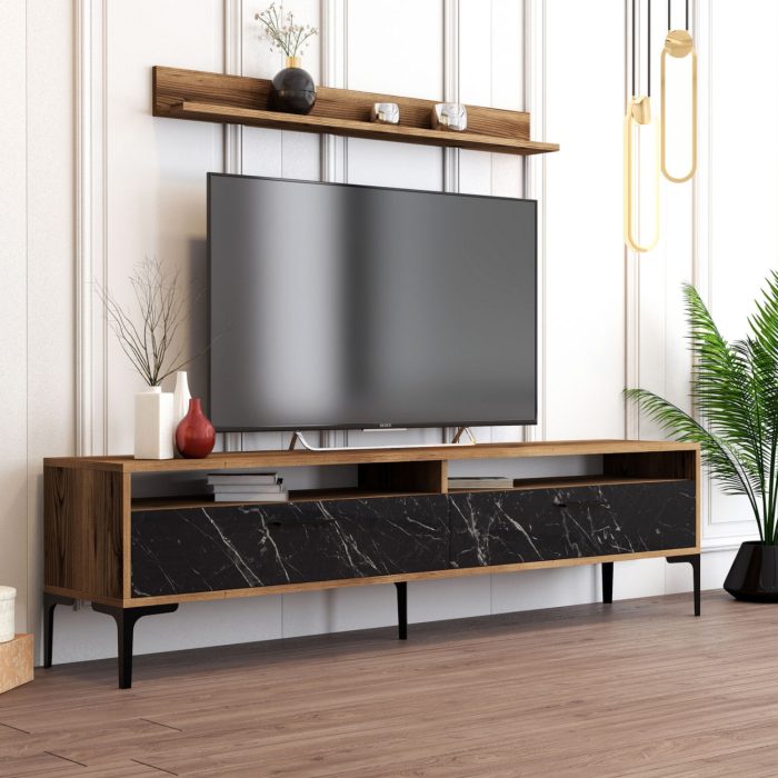 ΣΥΝΘΕΣΗ ΣΑΛΟΝΙΟΥ ΜΕΛΑΜΙΝΗΣ 2ΤΜΧ ΚΑΡΥΔΙ-BLACK MARBLE FB911855.01 - Image 5