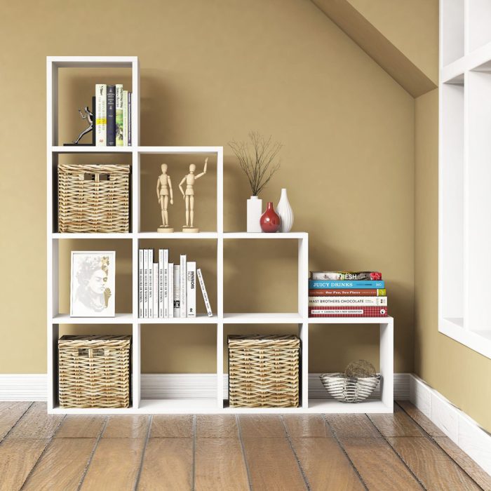 ΒΙΒΛΙΟΘΗΚΗ ΜΕΛΑΜΙΝΗΣ ΛΕΥΚΟ 120x30x123,6Υεκ.FB99238.11 - Image 3